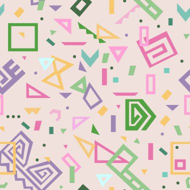 Memphis tarzı vektör Seamless Modeli
