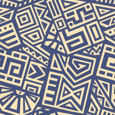 Aztek vektör Seamless Modeli