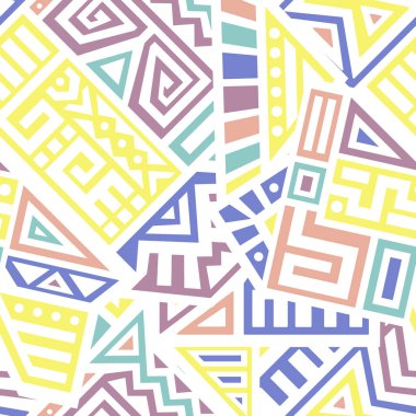 Aztek vektör Seamless Modeli