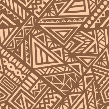 Soyut vektör Dikişsiz desen Etnik tarzda