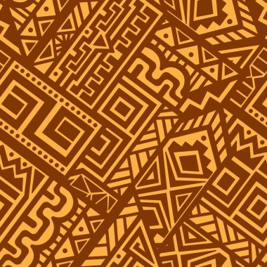 Soyut vektör Dikişsiz desen Etnik tarzda