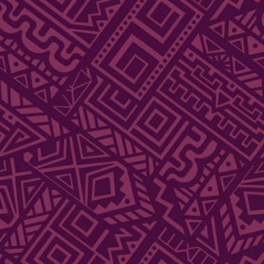 Soyut vektör Dikişsiz desen Etnik tarzda