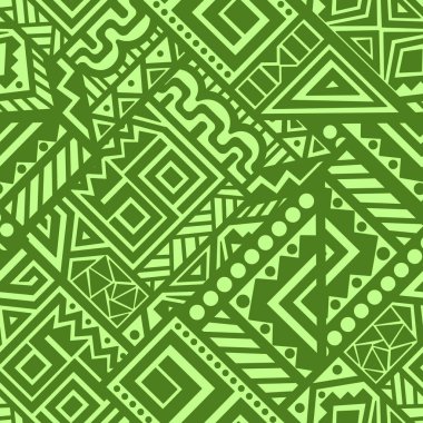 Soyut vektör Dikişsiz desen Etnik tarzda