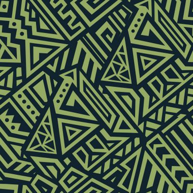 Soyut vektör Dikişsiz desen Etnik tarzda