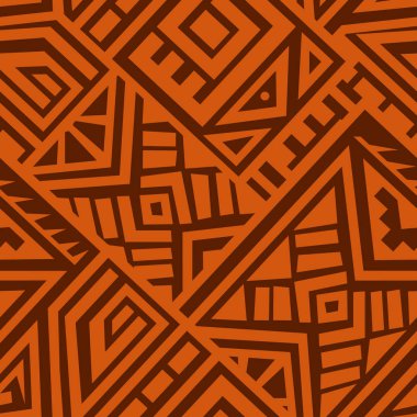 Soyut vektör Dikişsiz desen Etnik tarzda