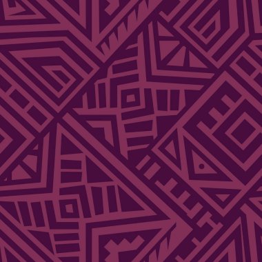 Soyut vektör Dikişsiz desen Etnik tarzda