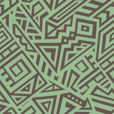 Soyut vektör Dikişsiz desen Etnik tarzda