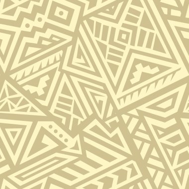 Soyut vektör Dikişsiz desen Etnik tarzda