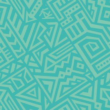 Soyut vektör Dikişsiz desen Etnik tarzda