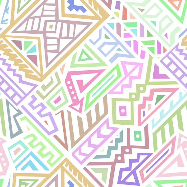 Soyut vektör Dikişsiz desen Etnik tarzda