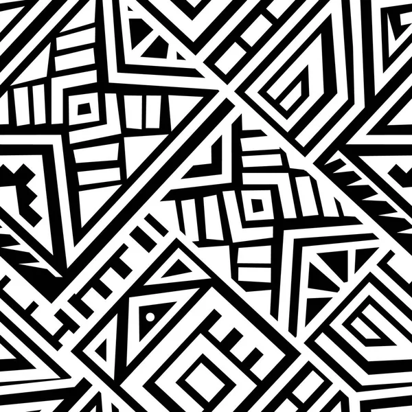 Soyut vektör Dikişsiz desen Etnik tarzda