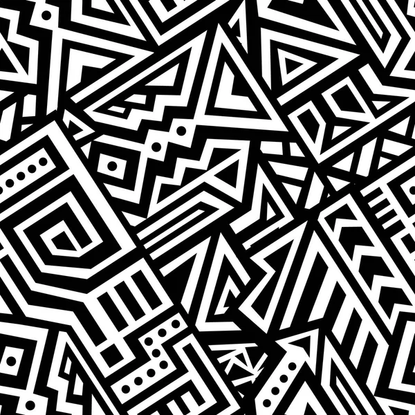 Soyut vektör Dikişsiz desen Etnik tarzda