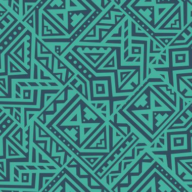 Soyut vektör Dikişsiz desen Etnik tarzda