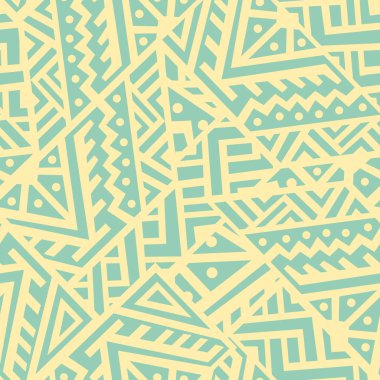Soyut vektör Dikişsiz desen Etnik tarzda