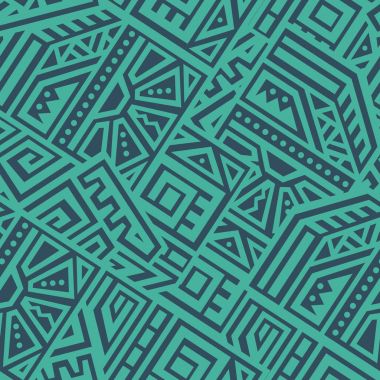 Soyut vektör Dikişsiz desen Etnik tarzda