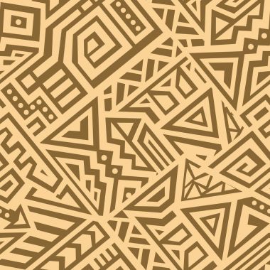 Soyut vektör Dikişsiz desen Etnik tarzda