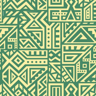 Soyut vektör Dikişsiz desen Etnik tarzda