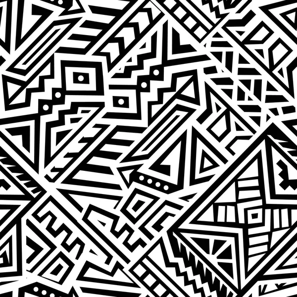 Soyut vektör Dikişsiz desen Etnik tarzda