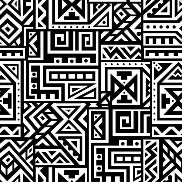 Soyut vektör Dikişsiz desen Etnik tarzda