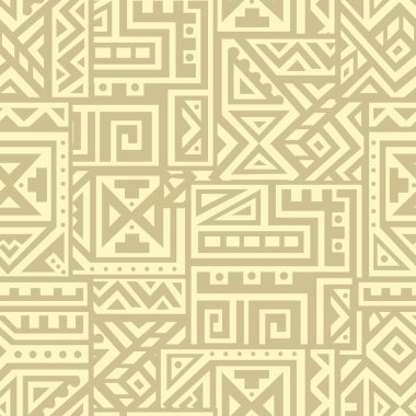 Soyut vektör Dikişsiz desen Etnik tarzda