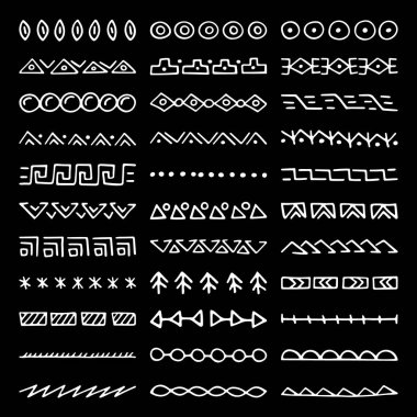 Elle çizilmiş vektör bölücüler kümesi