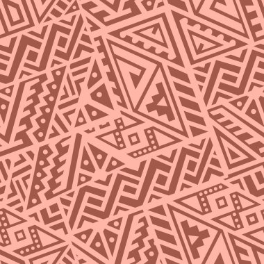 Soyut vektör Dikişsiz desen Etnik tarzda