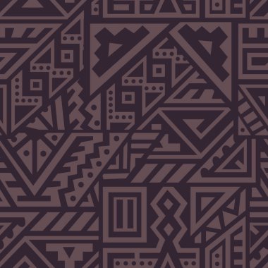 Soyut vektör Dikişsiz desen Etnik tarzda