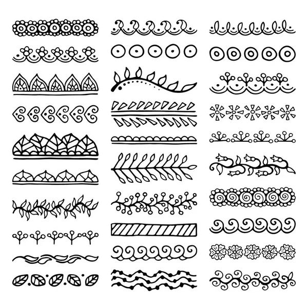 Elle çizilmiş vektör bölücüler Set