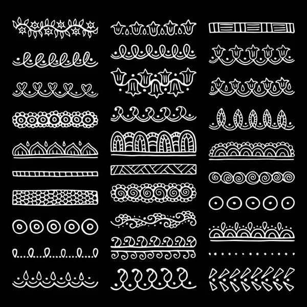 Elle çizilmiş vektör bölücüler Set