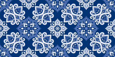 Azulejos Döşeme Vektörü Kusursuz Desen