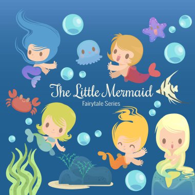 Hikâyedeki sevimli karakterler. Küçük denizkızı.