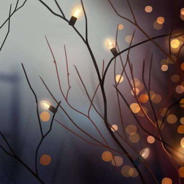 Doğal ışık ve sıcak hissi olan soyut arkaplan çizimleri