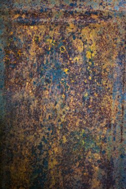 Dikey boyutta paslı metal arkaplan