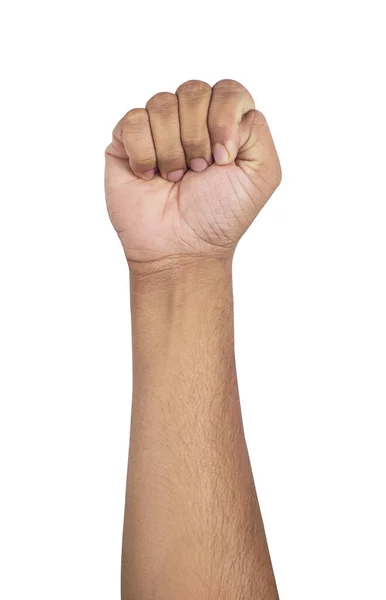 Male Fist Isolated White Background — Stock Photo, Image