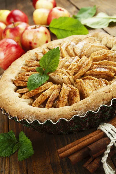 Tarta de manzana casera —  Fotos de Stock