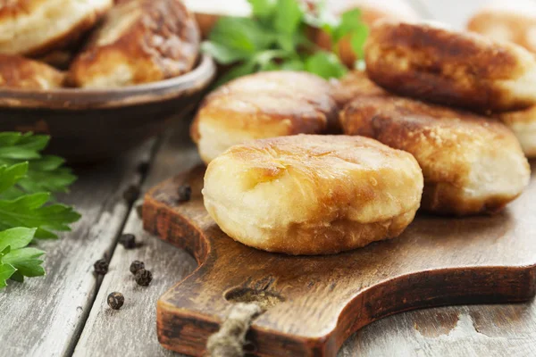 Fried pastry with potato — Stock Photo, Image