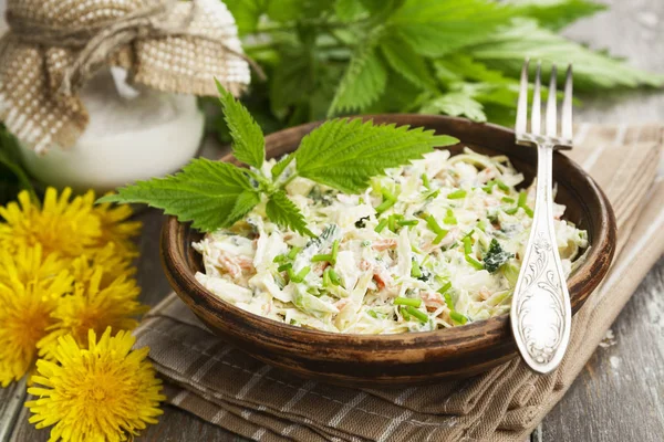 Ensalada de ortiga con col — Foto de Stock