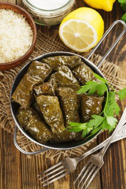 Dolma in the stewpot clipart