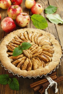 Ev yapımı elmalı turta. 
