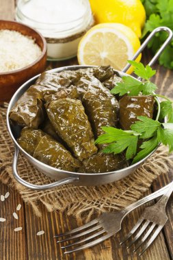 Dolma in the stewpot clipart