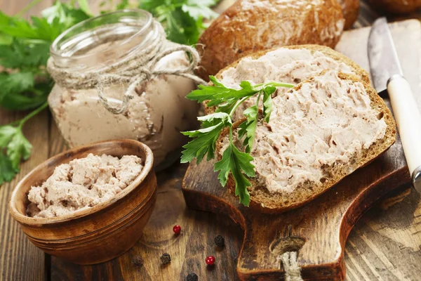 Gurme karaciğer pate — Stok fotoğraf