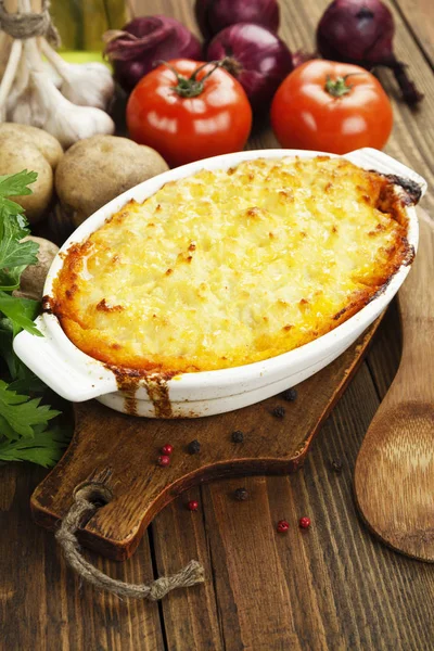 Cottage pie with meat — Stock Photo, Image