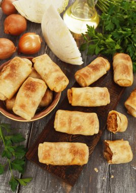 Patty ile lahana dolması