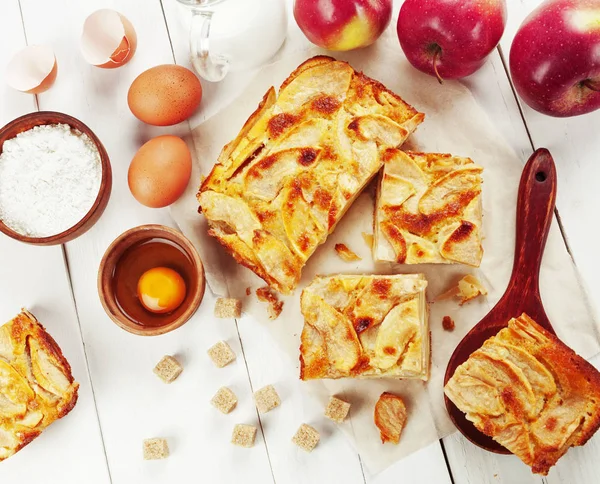 Französischer Apfelkuchen — Stockfoto
