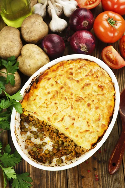 Cottage pie with meat — Stock Photo, Image
