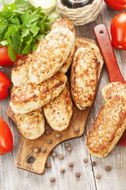 Ev yapımı tavuk Burger 