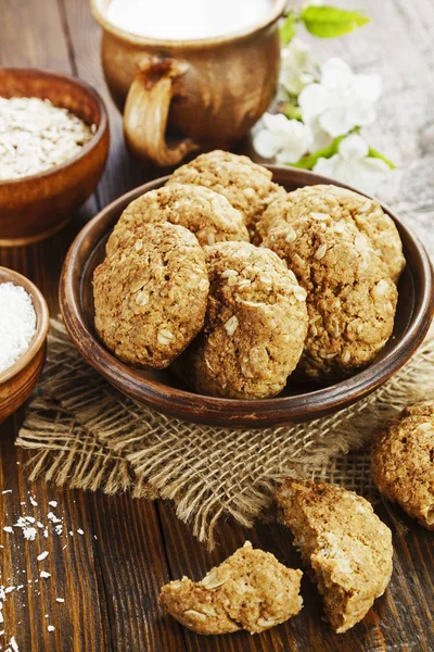 Овсяное печенье с кокосом — стоковое фото