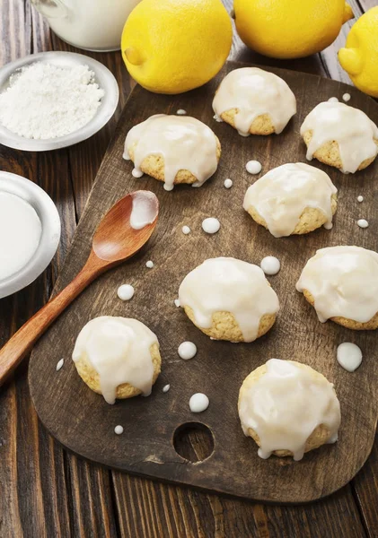 Lemon glaze cookies — Stock Photo, Image