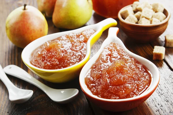 Fresh pear jam — Stock Photo, Image