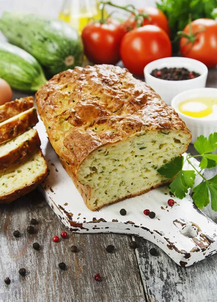 Unsweetened zucchini cake — Stock Photo, Image